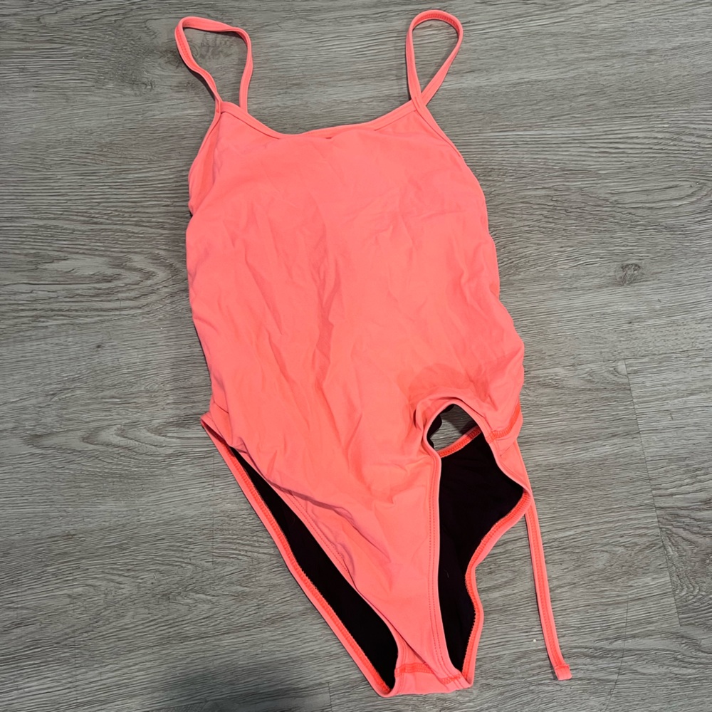 Jolyn one piece tie back papaya